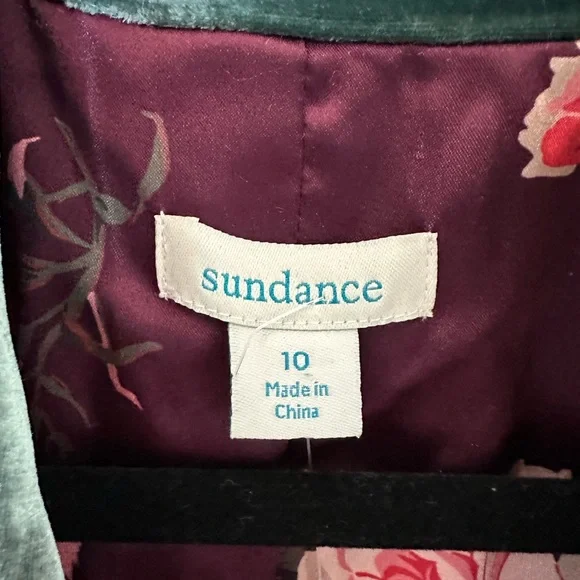 Sundance Deep Green Velvet Blazer - Picture 2 of 4